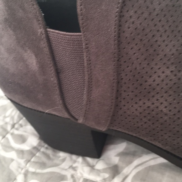 Style & Co Gray Suede 2.5" Stacked Heel Boot - Picture 9 of 10